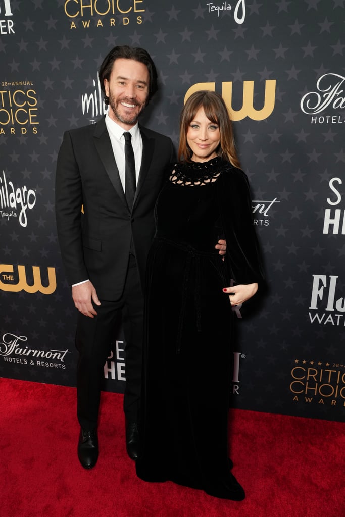 Kaley Cuoco and Tom Pelphrey at Critics' Choice Awards 2023