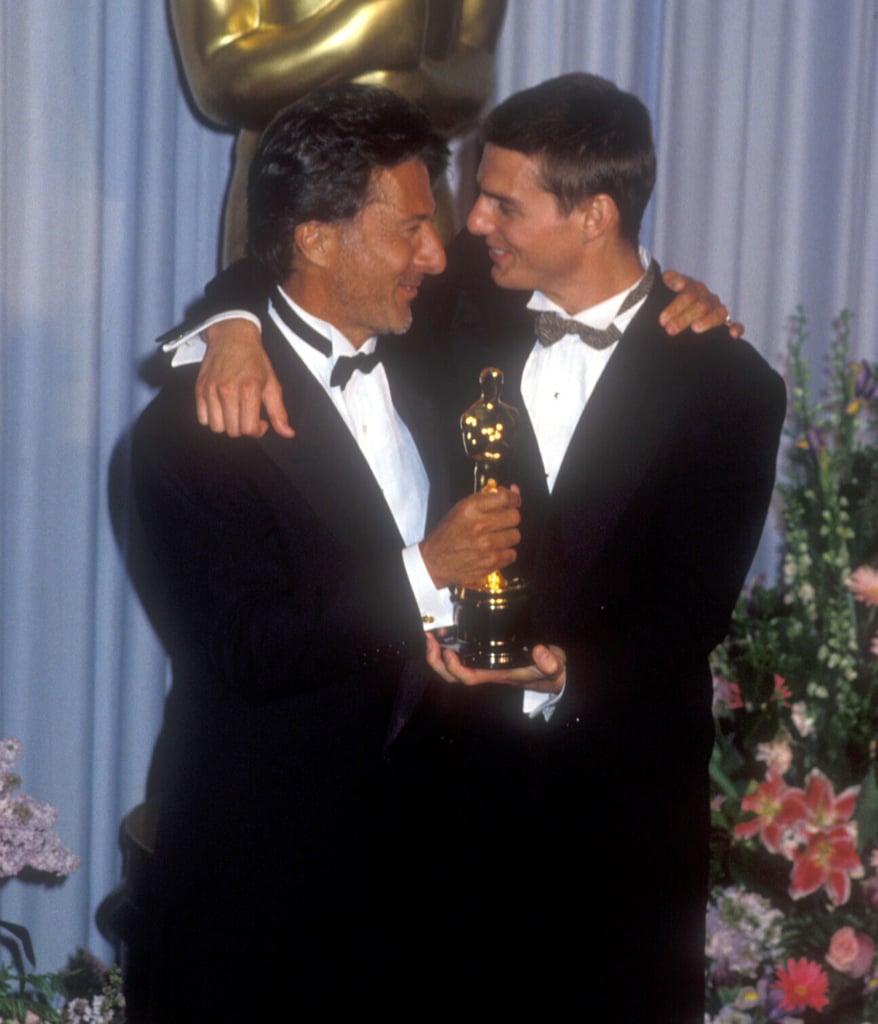 Dustin Hoffman and Tom Cruise, 1989