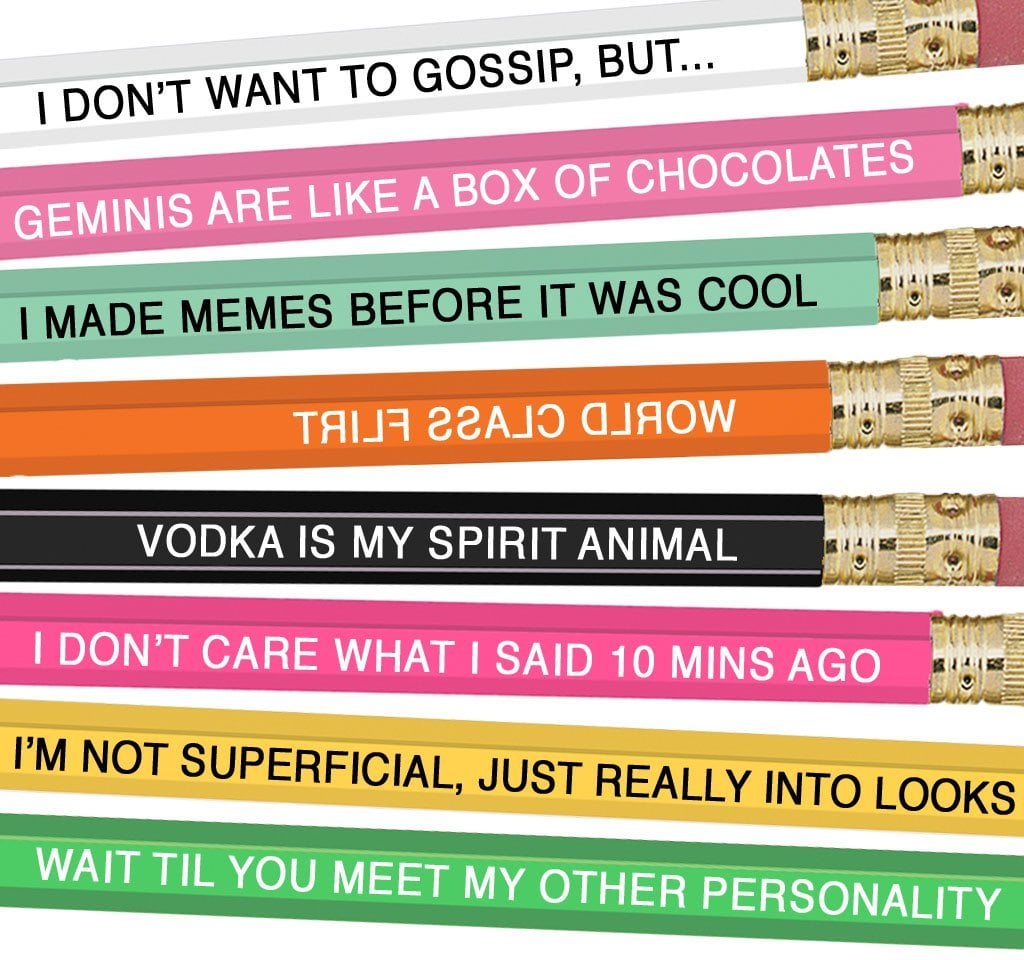 Gemini Zodiac Sign Pencils You Ll Crack Up When You See What These Zodiac Inspired Pencils Say About Your Sign Popsugar Love Sex Photo 10 Gemini sign element properties, symbol gemini are narcissistic and love nothing more than themselves. gemini zodiac sign pencils you ll