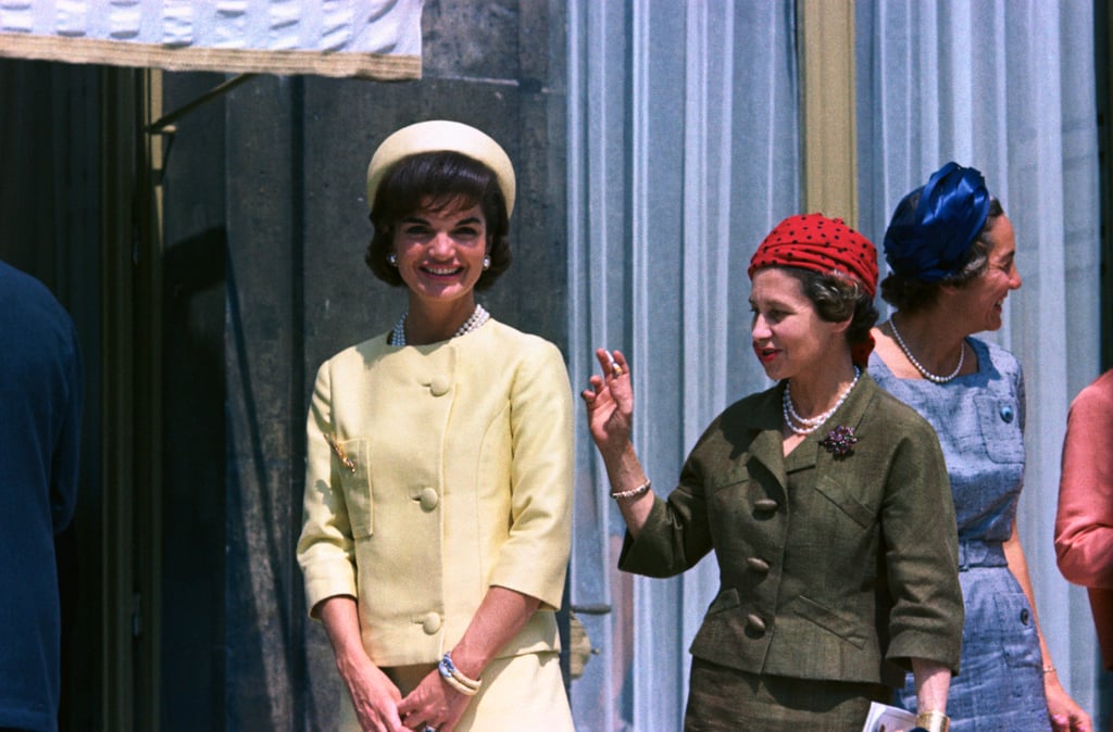 Jackie Kennedy at the Palais de l'Elysee in 1961