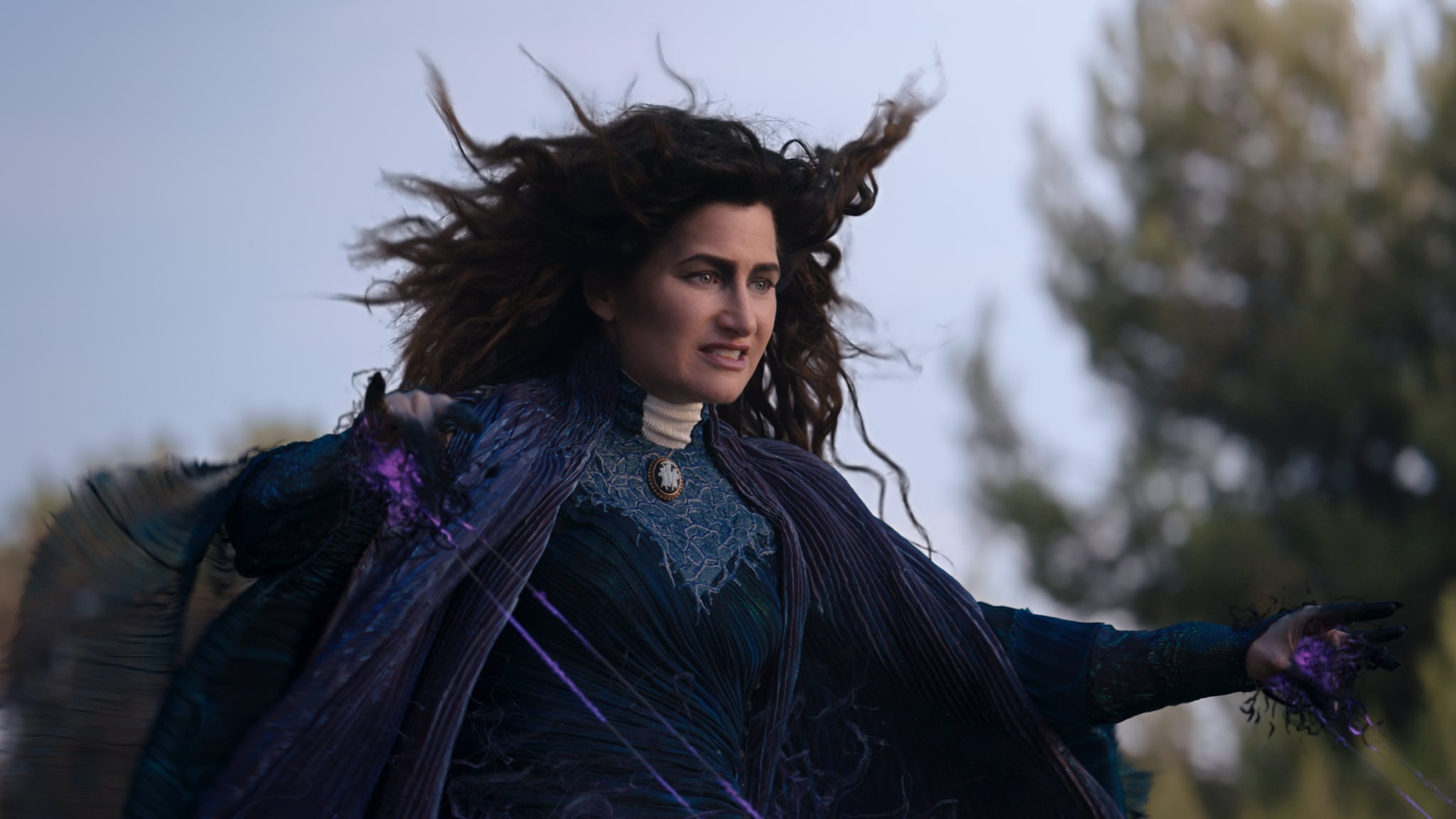 Kathryn Hahn as Agatha Harkness in Marvel Studios' WANDAVISION exclusively on Disney+. Photo courtesy of Marvel Studios. ©Marvel Studios 2021. All Rights Reserved.