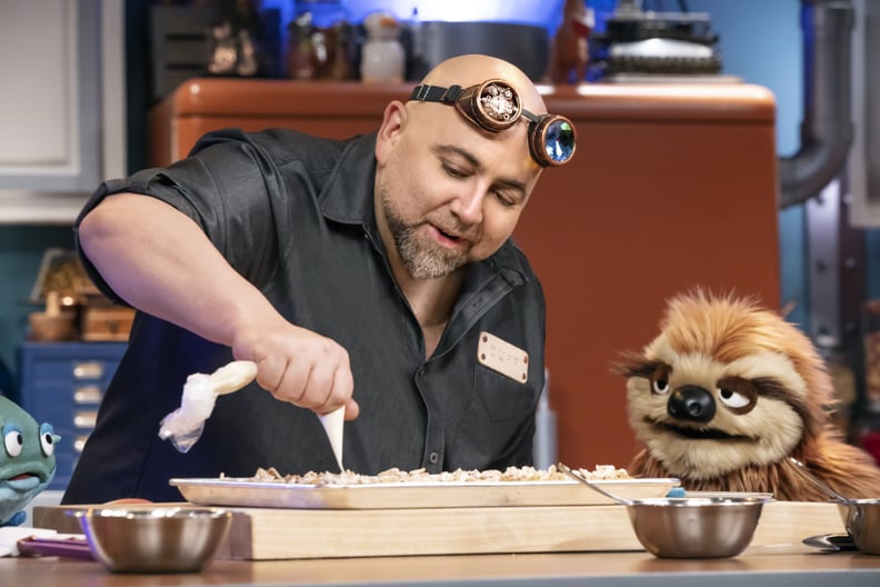 Edgar, Host Duff Goldman and S'later create DUFF'S S'MORES CEREAL TREATS, as seen on Duff Happy Fun Bake Time, Season 1.