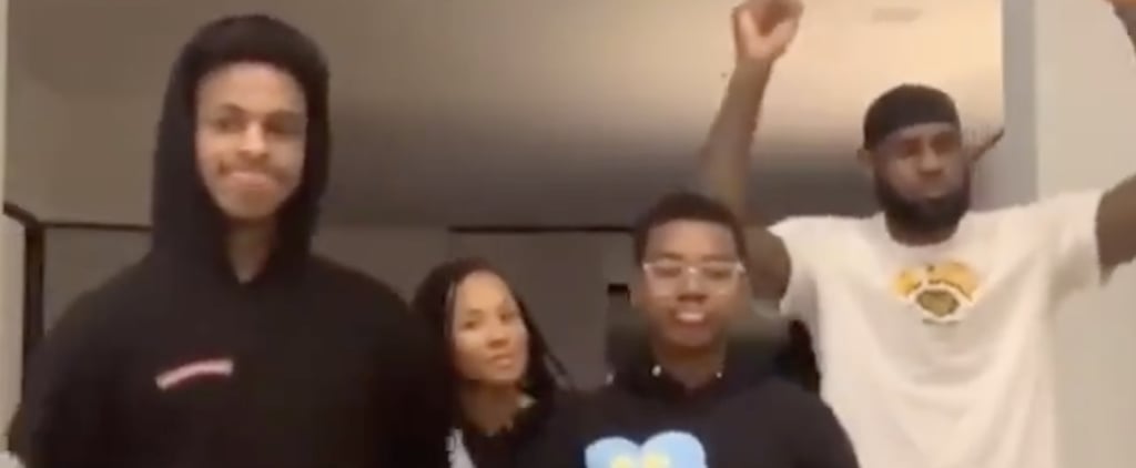 Watch LeBron James and His Family's "Hit the Woah" Dance