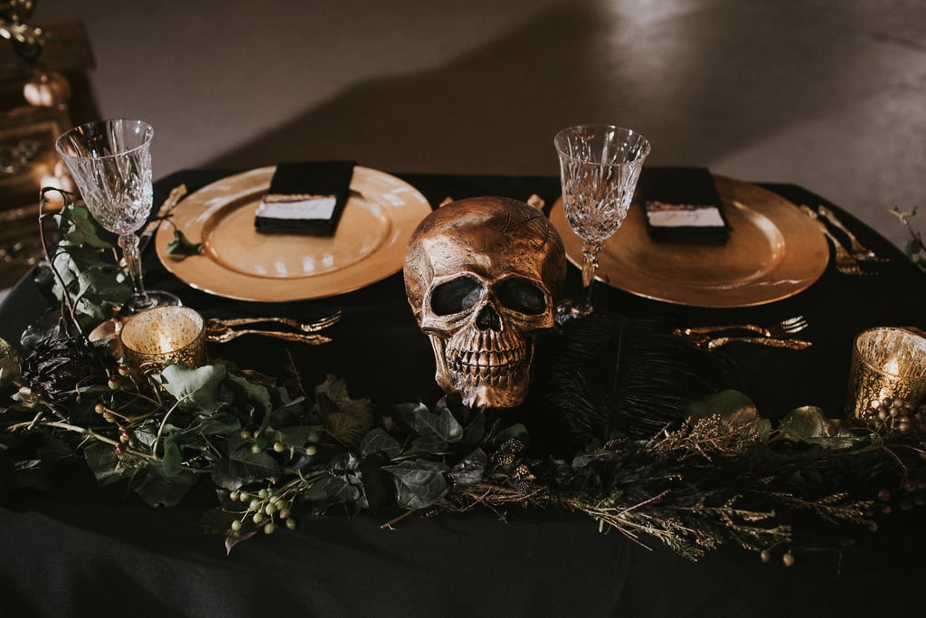 Black and Gold Halloween Wedding