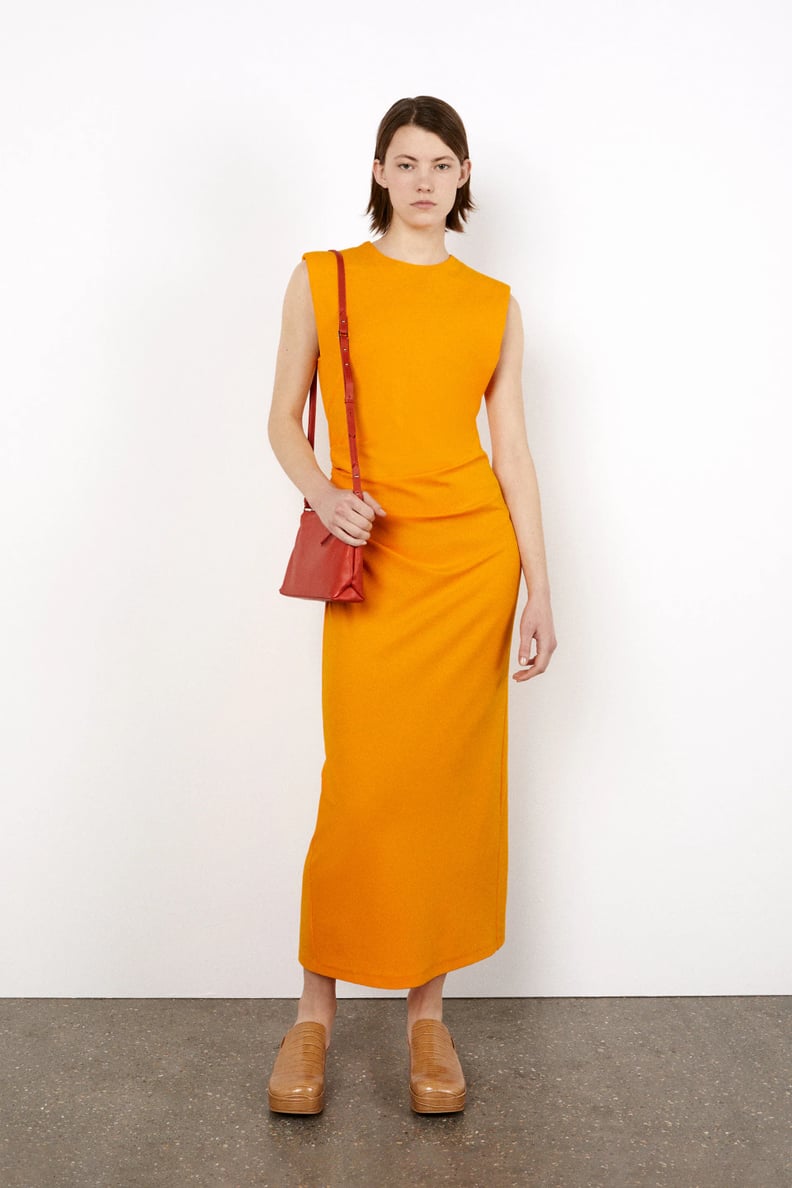 A Feminine Silhouette: Side Draped Dress