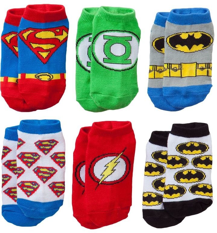 Justice League 6-pk. Low-Cut Socks