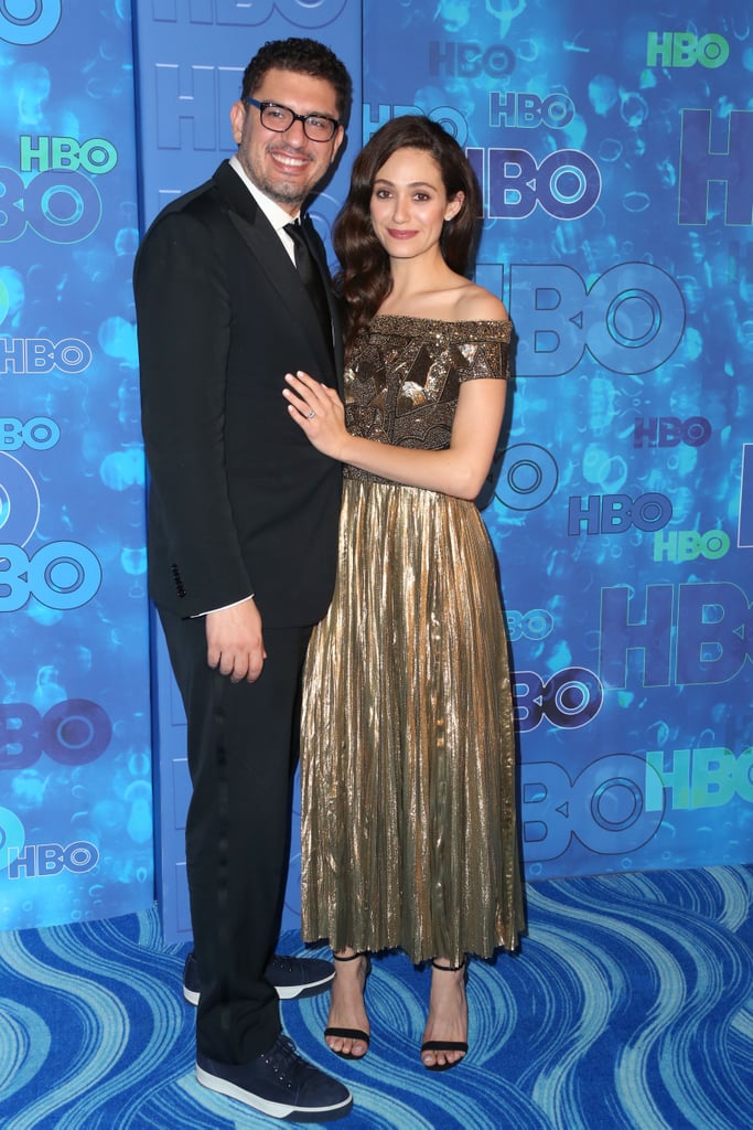 Pictured: Sam Esmail and Emmy Rossum