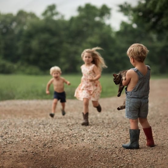 Mom's Photos of Kids on Family's Farm