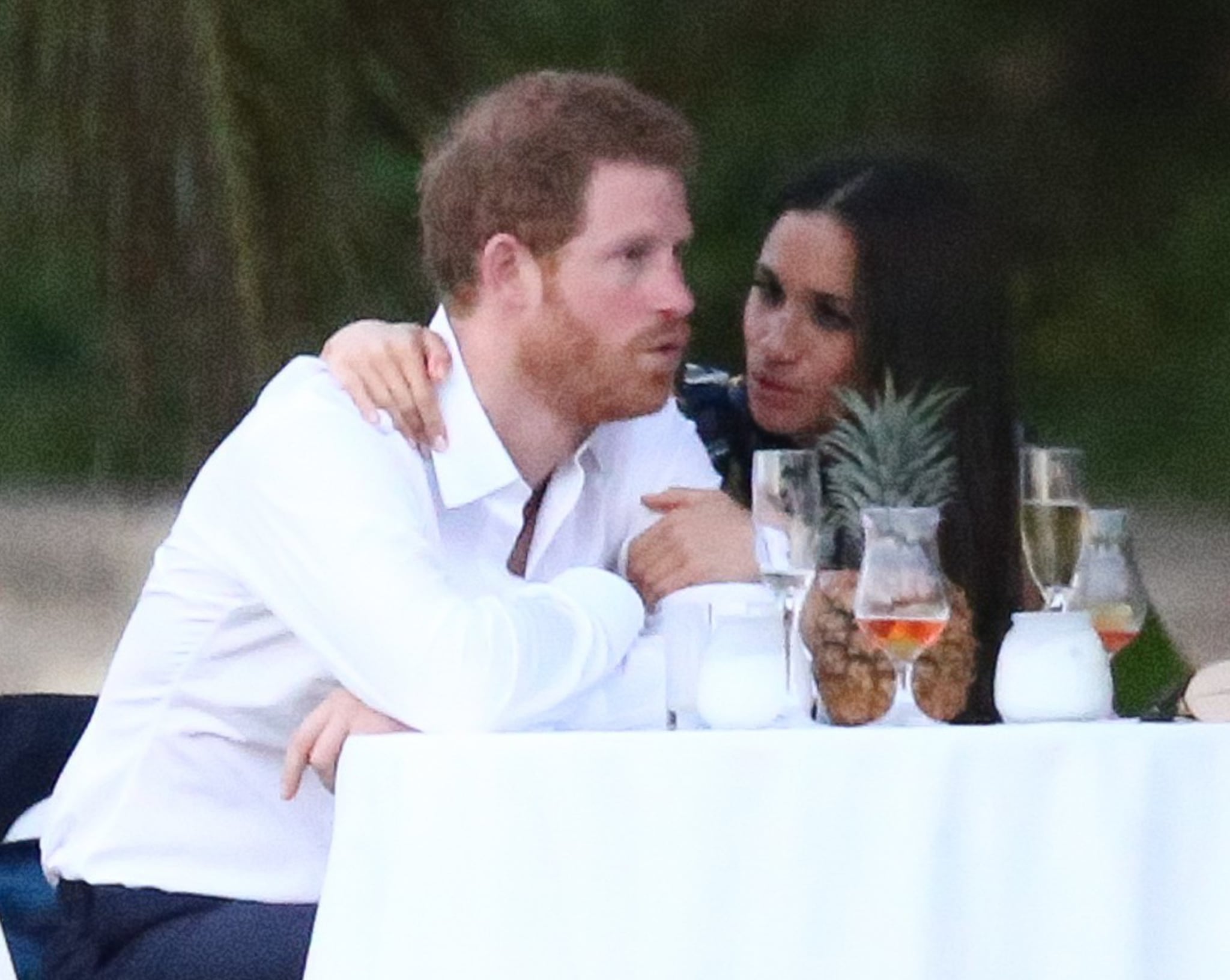 Romantically engaged boyfriend and girlfriend: Prince Harry and Meghan Markle on a date