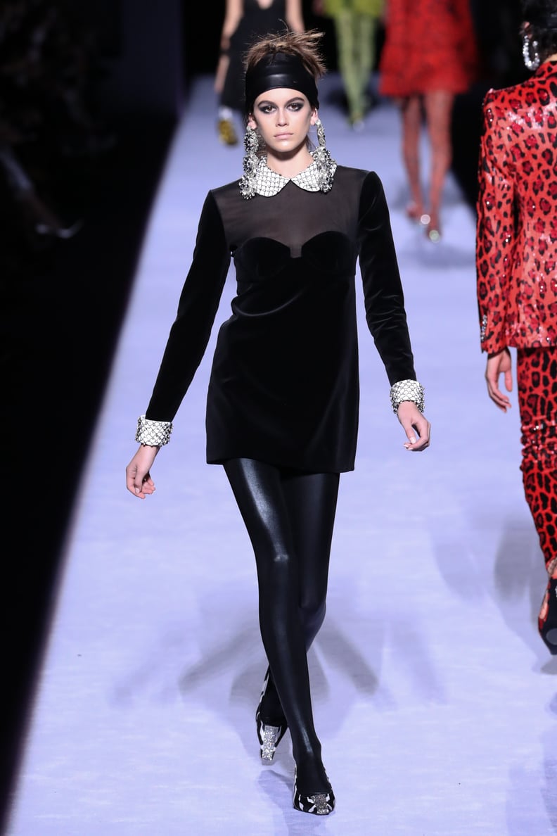 Kaia Made Her Debut at NYFW This Season by Walking on the Tom Ford Runway