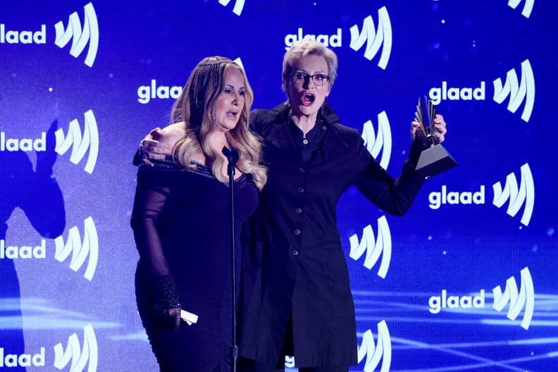 Jane Lynch Honors Jennifer Coolidge at the GLAAD Media Awards 2023
