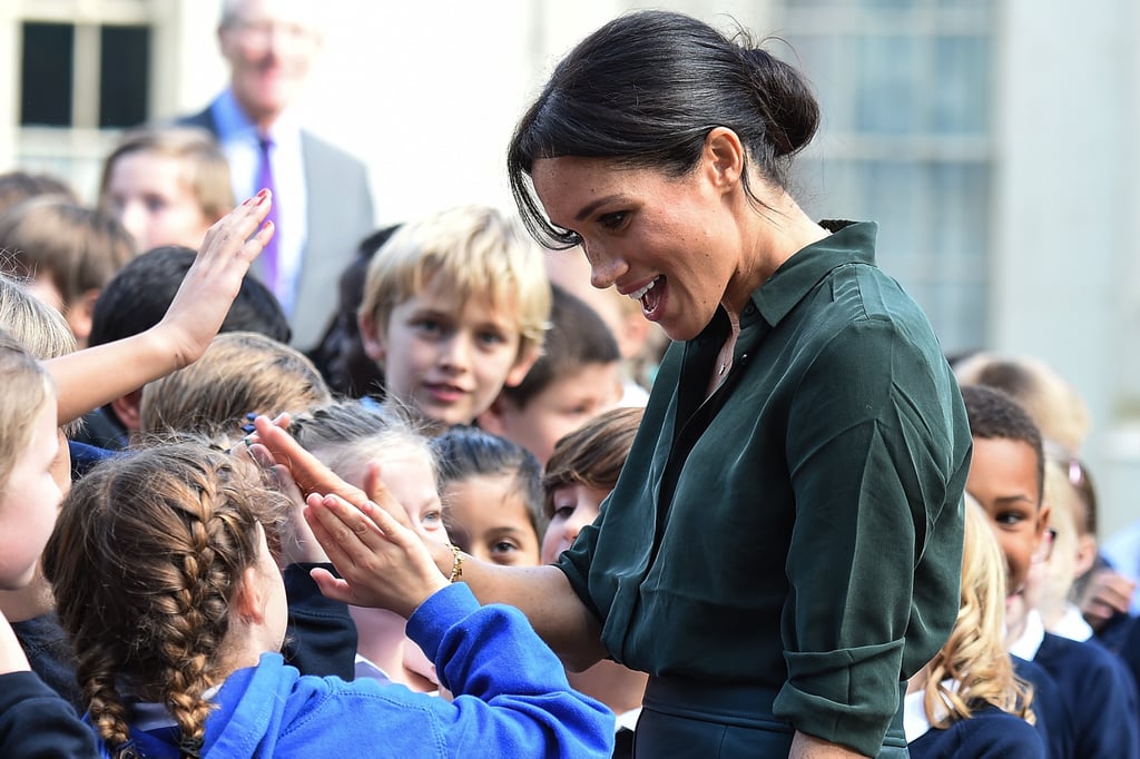 When She Gave Schoolchildren a High Five