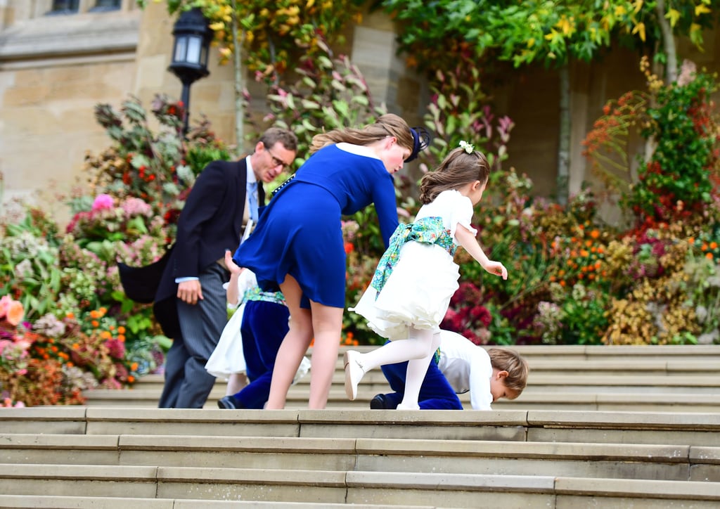 He's fully down for the count when Charlotte finally realises she should join the pack and head inside . . .