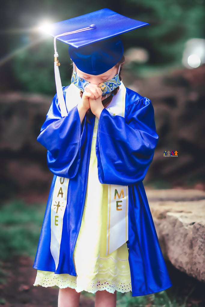 Sweet Photos of Kindergartener Celebrating Her Graduation