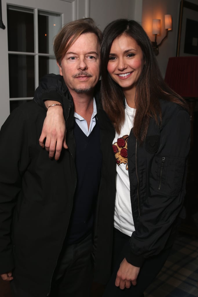 Pictured: David Spade and Nina Dobrev