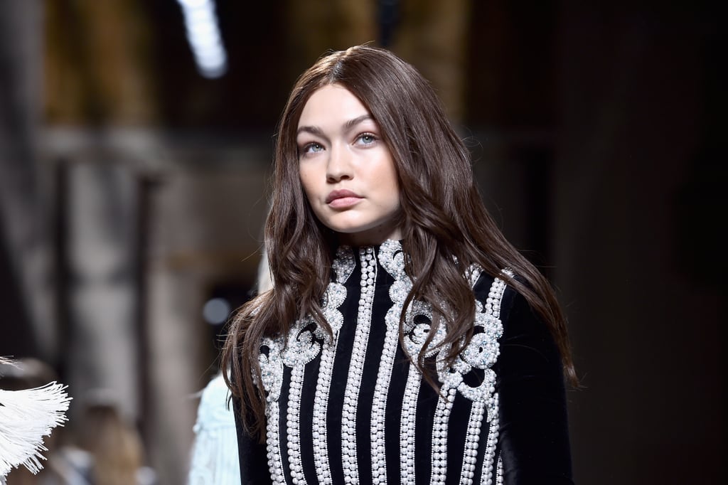 Gigi Hadid's Balmain Hair wig featured long, locks