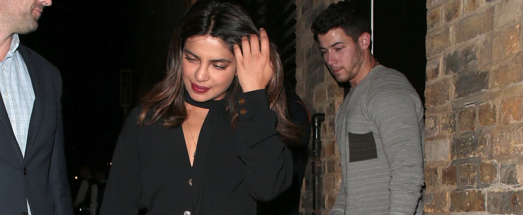 Priyanka Chopra in Polka-Dot Pants With Nick Jonas