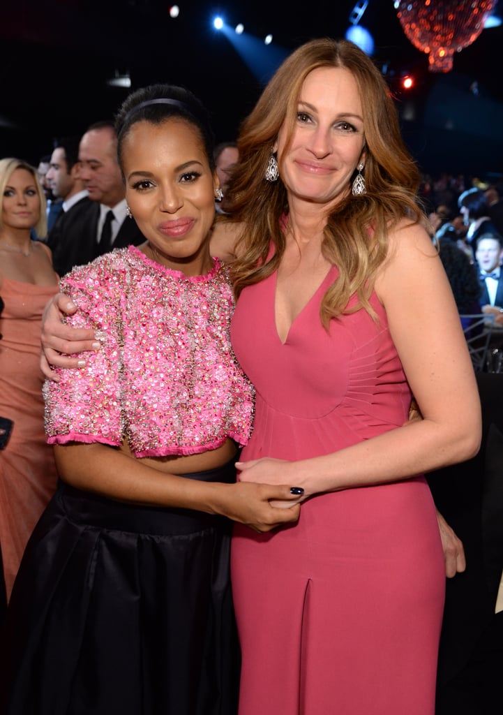 She and Kerry Washington posed for an adorable snap at the SAG Awards in January 2014.