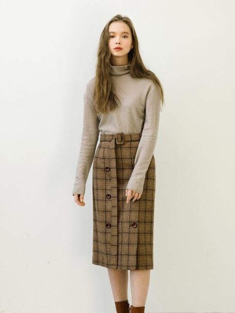 Check Trench Point Skirt Bb