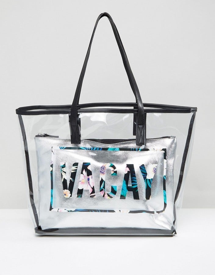 New Look Vacay Clear Beach Shopper Bag