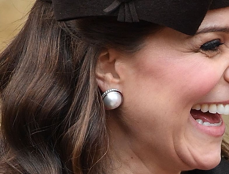 Kate Middleton Pearl Earrings on Easter 2018