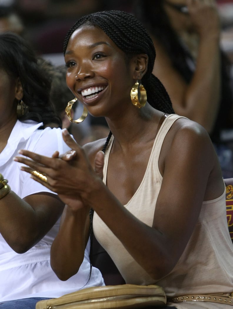 Brandy's Box Braids at an NBA All-Star Game in 2007