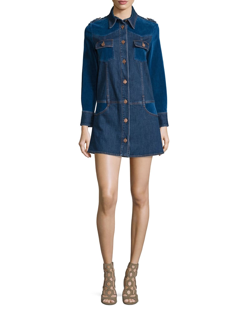 A Button-Down Denim Dress Like the 1 Chanel Wears in Season 2