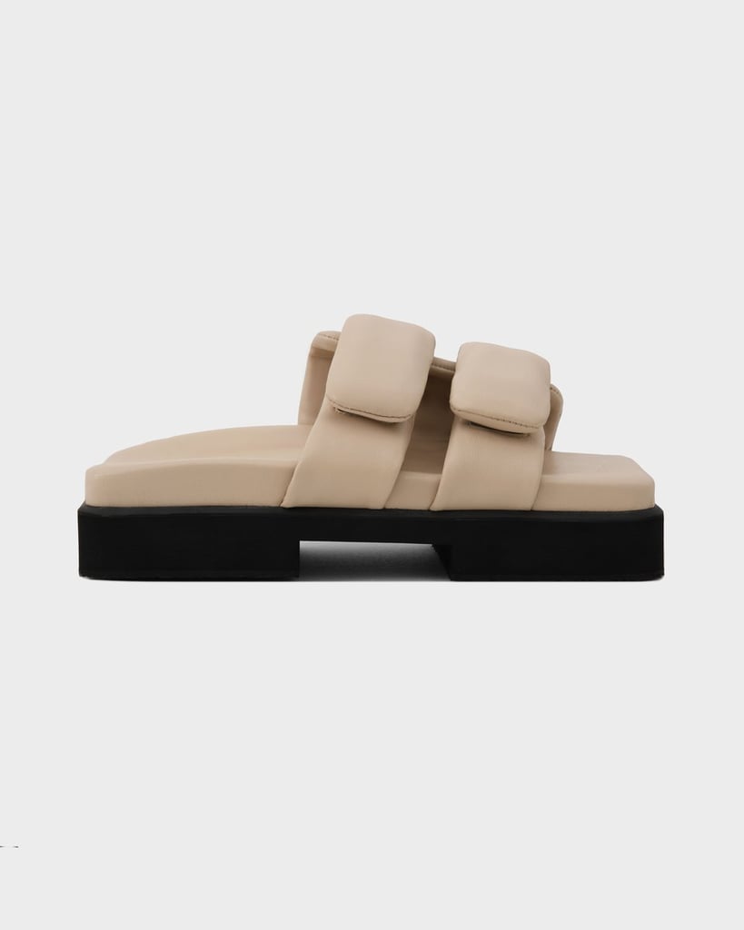 Sinobi Velcro Double Sole Sandal in Beige