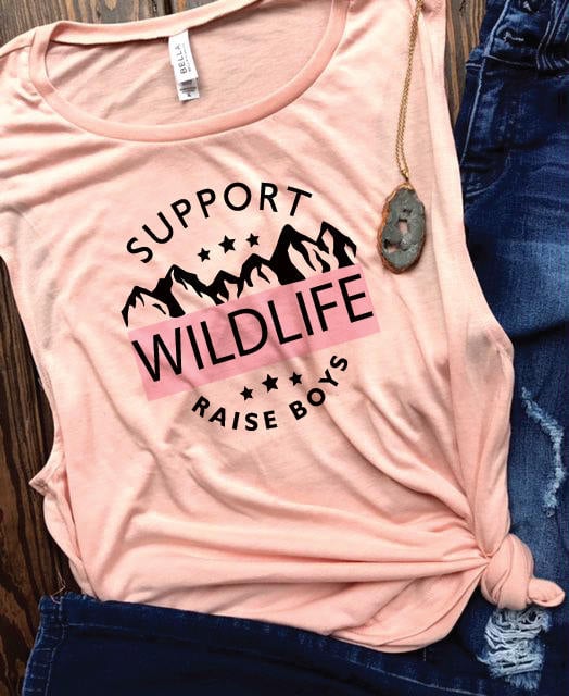 Support Wildlife, Raise Boys tee