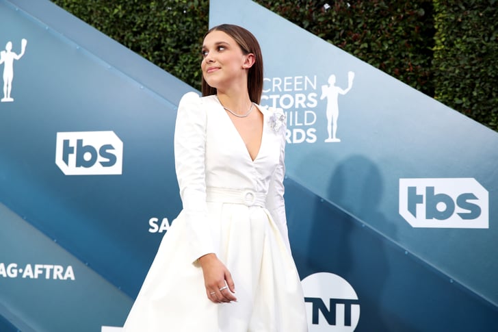 Millie Bobby Brown White Outfit At The 2020 Sag Awards Popsugar