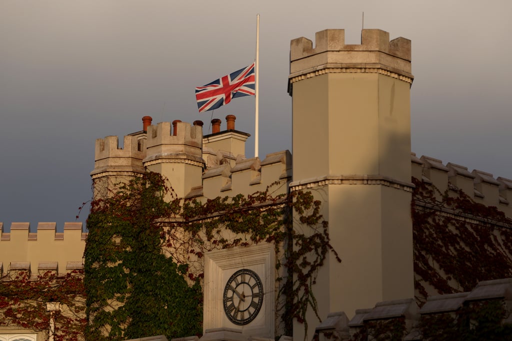 Flags were flown at half-mast around the country in honor of the Queen.