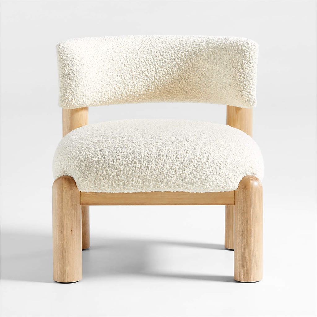 The Best Small Fuzzy Chair: Crate & Barrel Harper Fabric Accent Chair