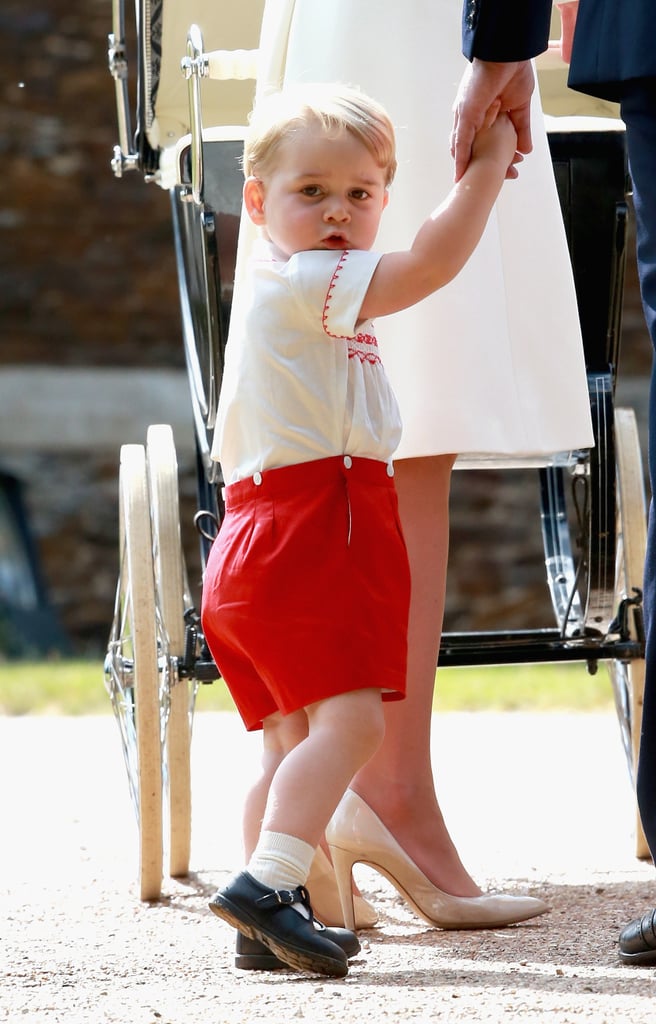 Prince George Funny Pictures From Charlotte's Christening