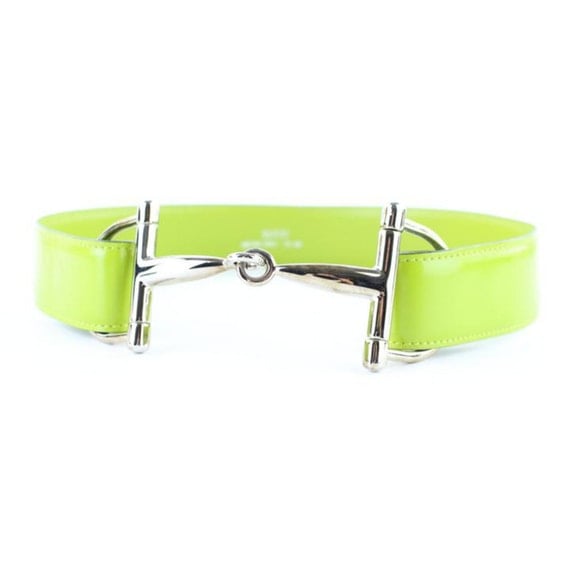 Gucci Green Horsebit Waist Belt