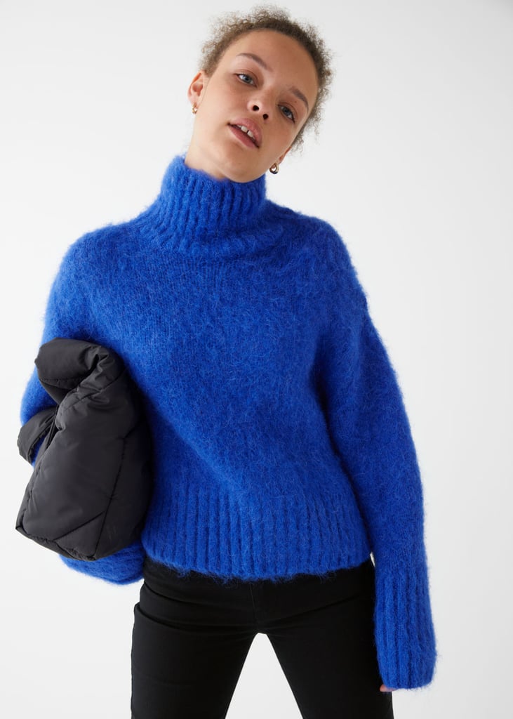 & Other Stories Fuzzy Turtleneck Knit Jumper