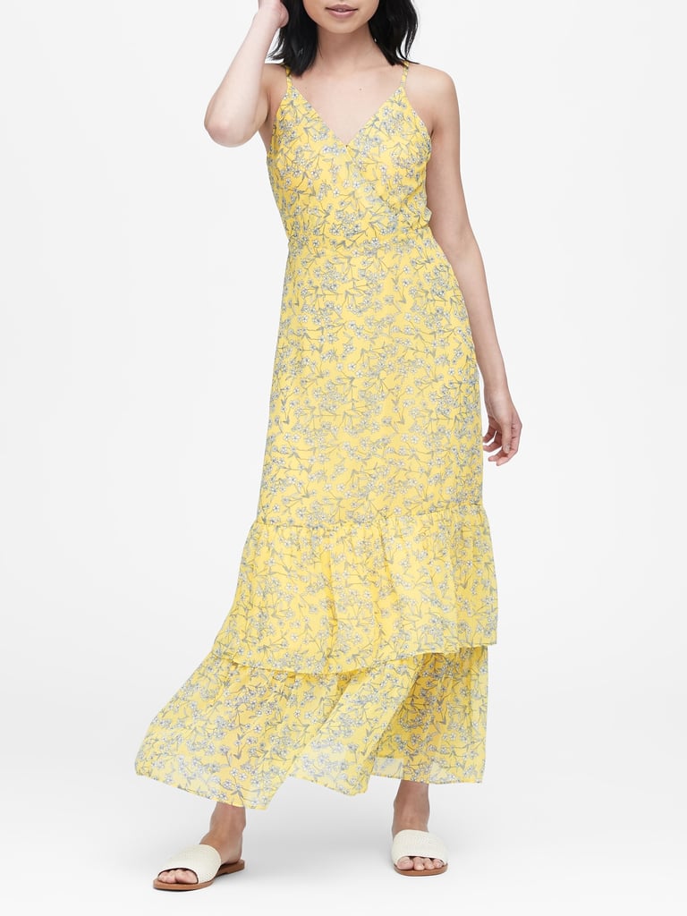 Banana Republic Floral Tiered Maxi Dress Best Dresses From Banana