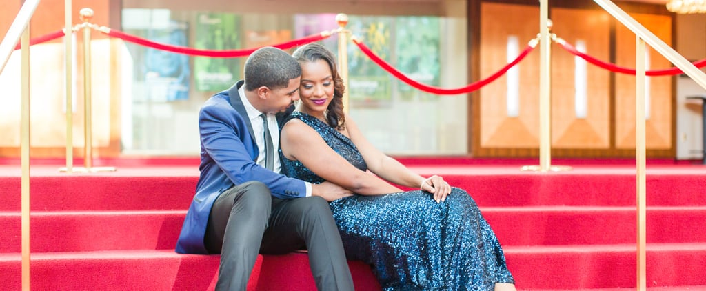 Glam Red Carpet Engagement Ideas