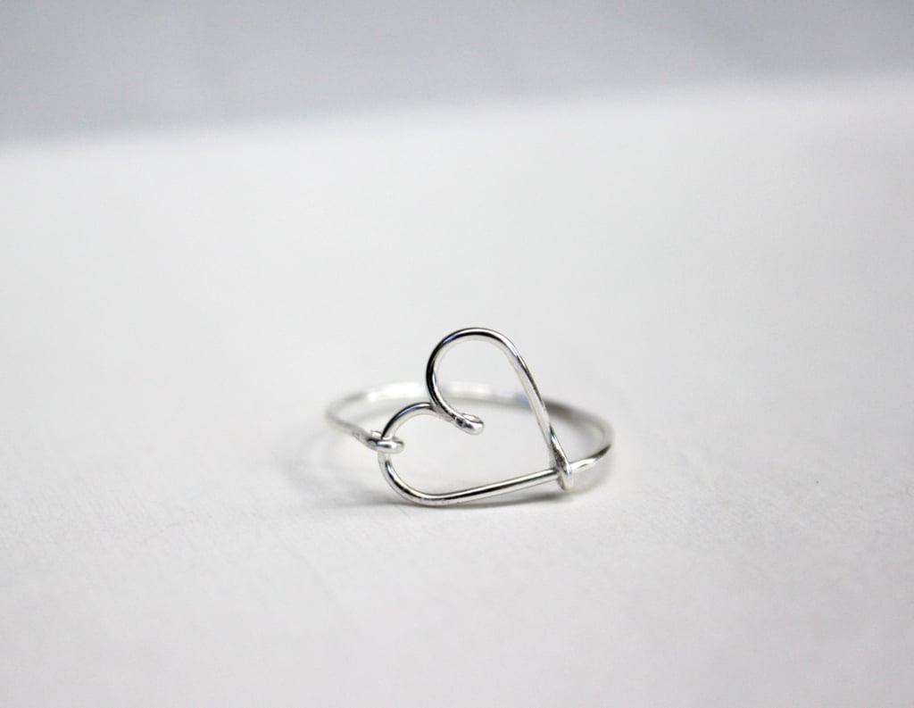 Silver Heart Ring ($10) | Affordable Valentine's Day Gifts For Friends ...