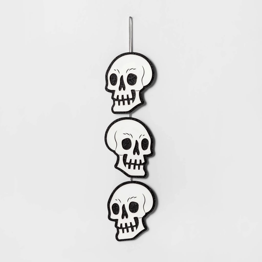 Triple Skull Halloween Hanging Wood Sign Target Halloween