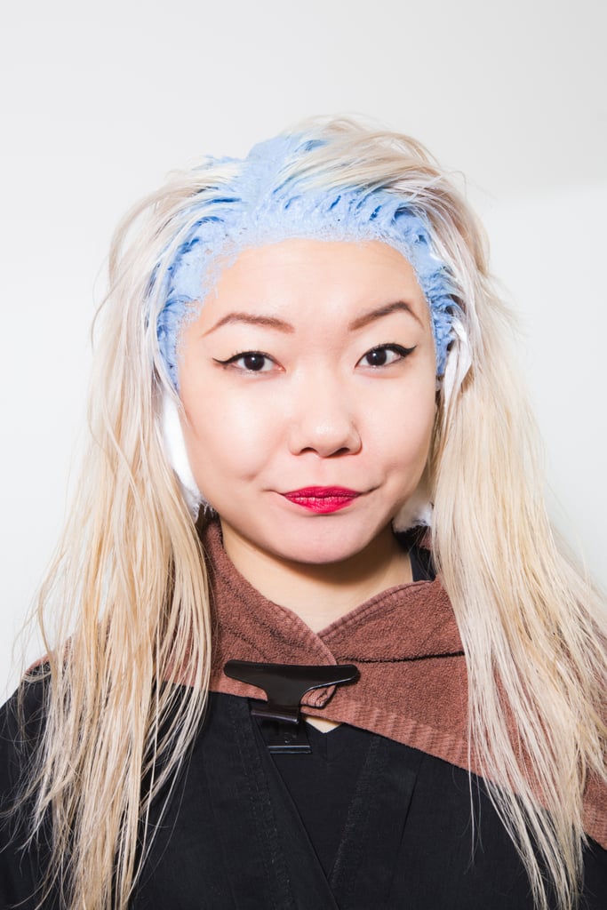 Session 2 During How To Dye Asian Hair Blonde Popsugar Beauty