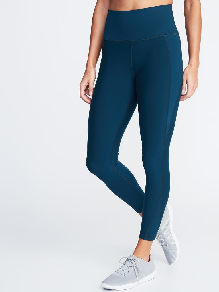 Old Navy Mid-Rise Elevate Side-Pocket Mesh-Trim Compression