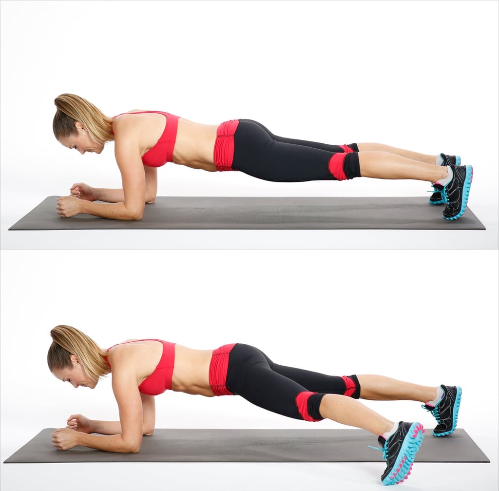 Side to top side step workout