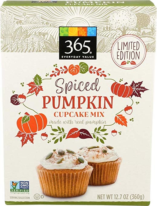 365 Everyday Value Spiced Pumpkin Cupcake Mix ($4)