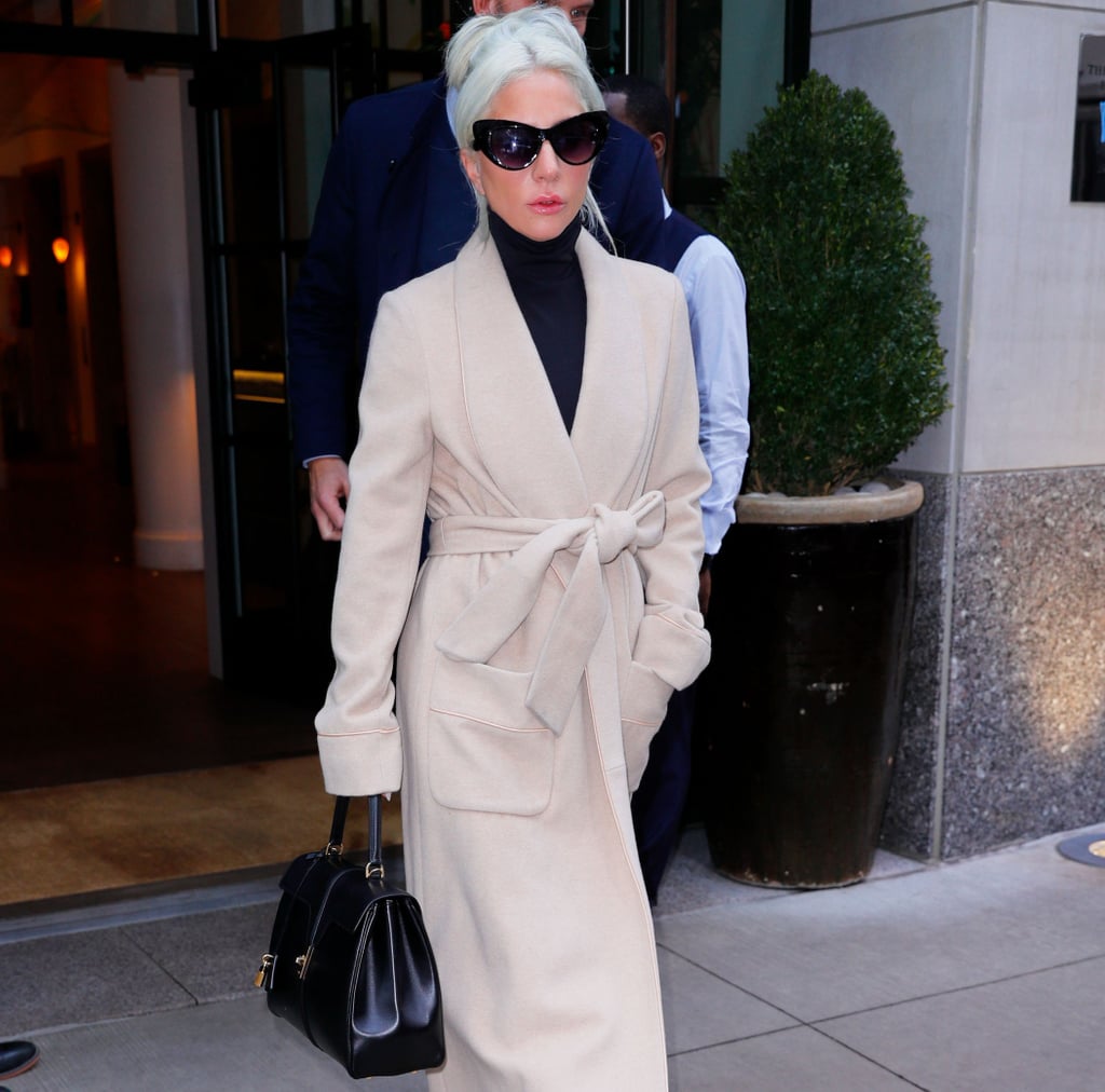 Lady Gaga Camel Coat by Gabriela Hearst January 2019 | POPSUGAR Fashion