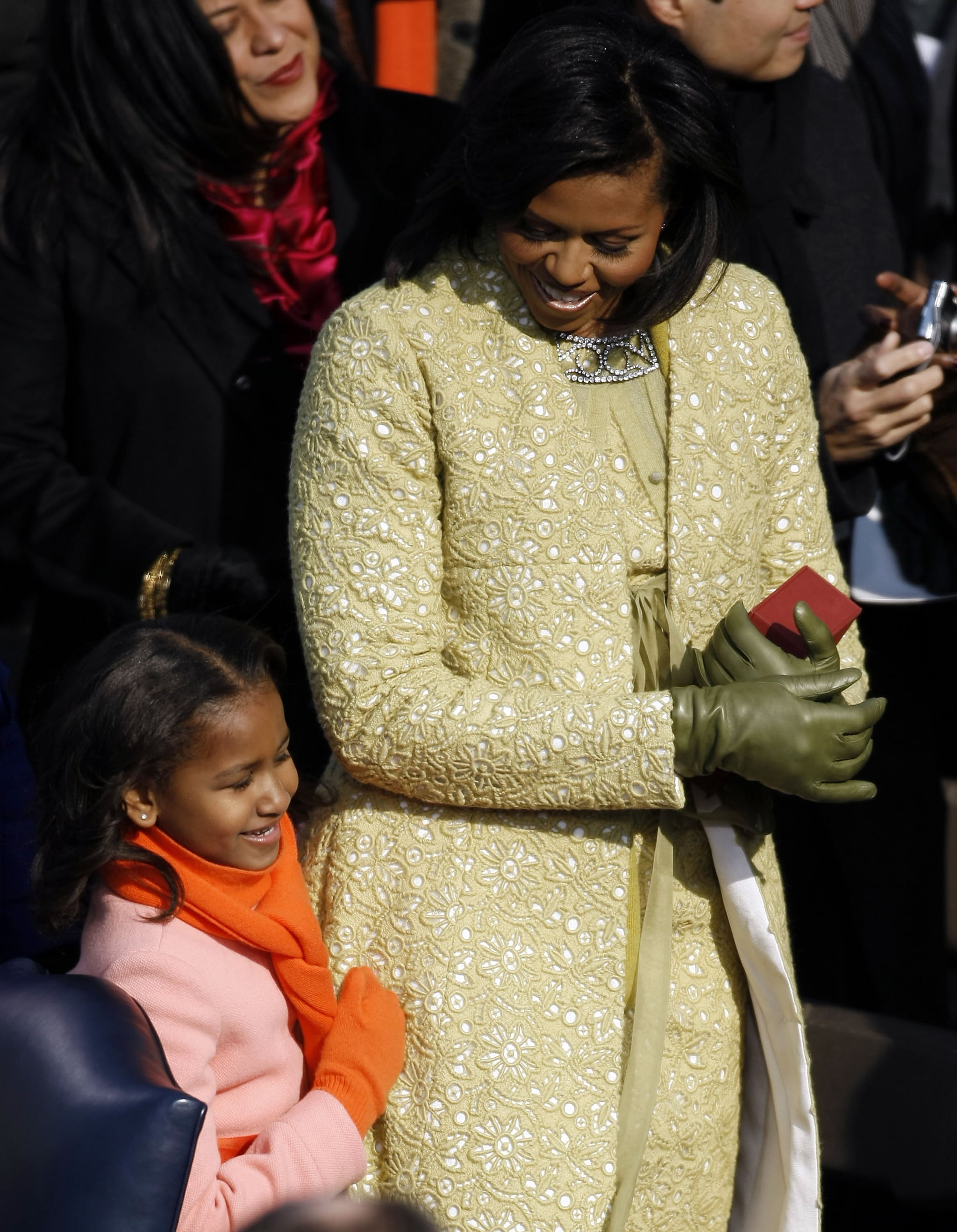 michelle obama in yellow boots