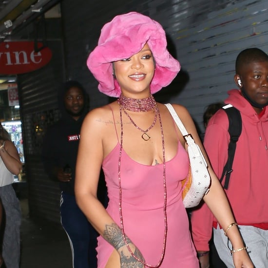 Rihanna Wears Pink Slip Dress For Date Night With ASAP Rocky