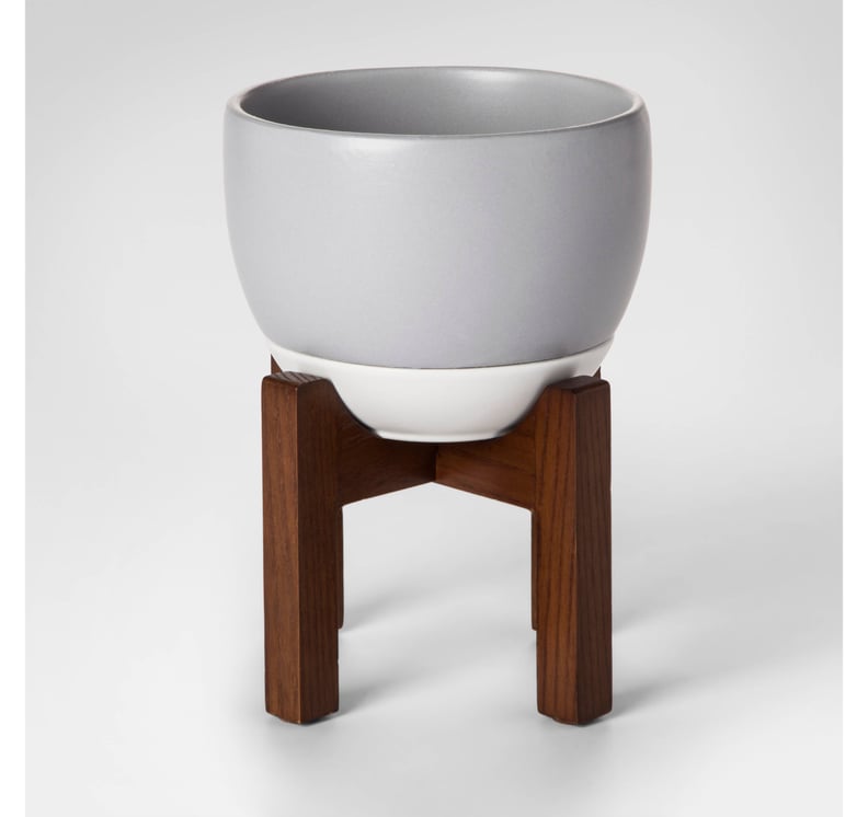 Project 62 Ceramic and Wood Planter (Small)