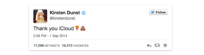 Kirsten Dunst, Not a Fan
