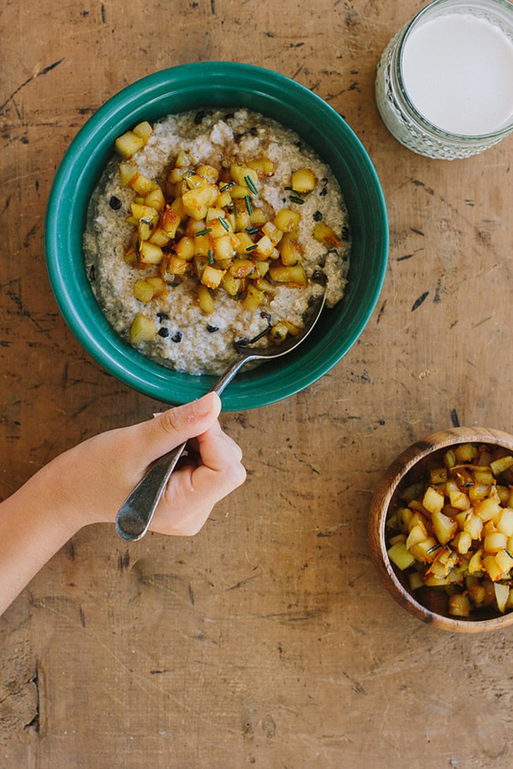 Cinnamon Quinoa Porridge With Orange-Rosemary Apples