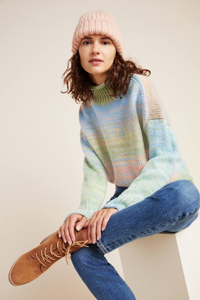 Willa Space-Dyed Turtleneck Sweater